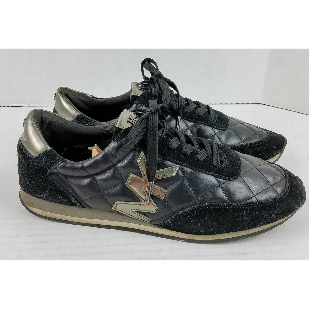 Michael Kors MK Women’s Quilted Leather Suede Sneakers Size 9M